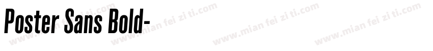 Poster Sans Bold字体转换